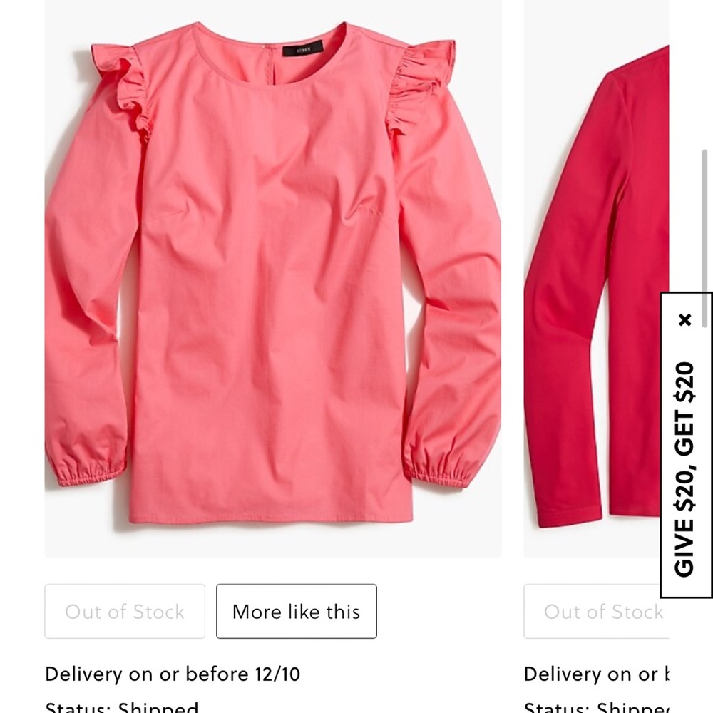 J. Crew Ruffle Top